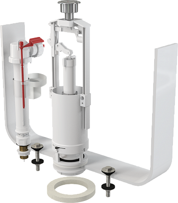 Выпускной комплект со стоп кнопкой AlcaPlast SA2000SK-1/2 CHROM,клап.выпуск A18 1/2