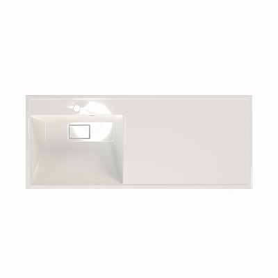 Раковина из литьевого мрамора на стиральную машину левая MIRSANT Fly-2 120 УТ000073309