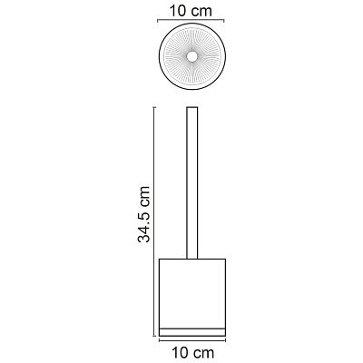 Щетка для унитаза WasserKRAFT Mindel K-8827