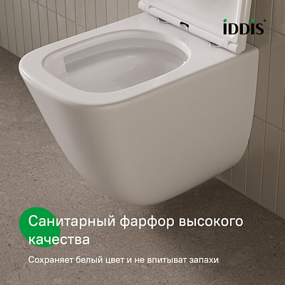 Унитаз подвесной безободковый Iddis Torr Q c системой смыва Торнадо TOQFDSEi25