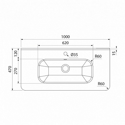 Тумба с раковиной IDDIS Edifice EDI10W1i95K