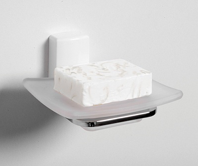 Мыльница стеклянная WasserKRAFT Leine K-5029WHITE