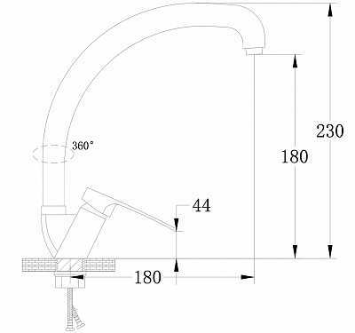 Смеситель для кухни РМС SL52-011F