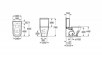 Бачок Roca The Gap 34147000Y