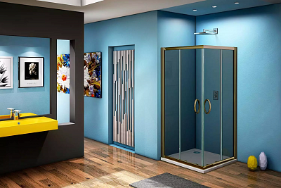 Душевой уголок 100x100 Good Door Jazze CR-100-B-BR ДЖ00041