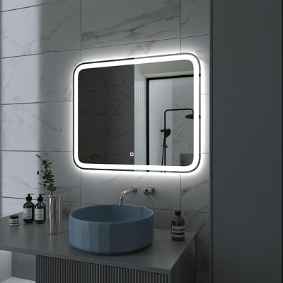 Зеркало 80х70 с LED подсветкой Onika Магна 208096