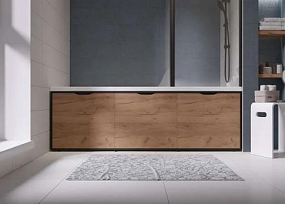 Экран для ванны 180 Grunge Loft Дуб Крафт золотой 1MarKa GL180CraftGold