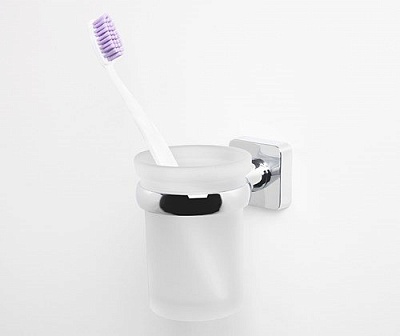 Стакан для зубных щеток стеклянный WasserKRAFT Lippe K-6528