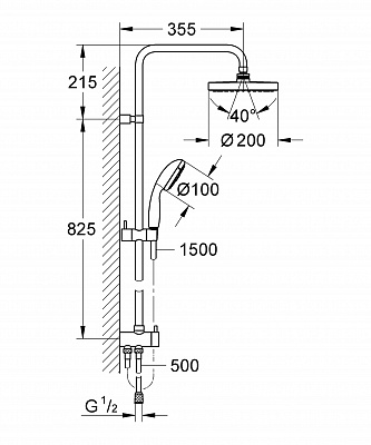 Душевая система GROHE NTEMP 27389000