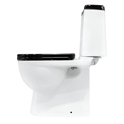 Унитаз-компакт Sanita Luxe Best Color Black (сиденье дюропласт, микролифт) BSTSLCC06100522