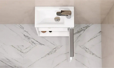 Тумба под раковину Aquaton Хоуп 40 белый матовый 1A287101HP2B0 (под раковину 250963)