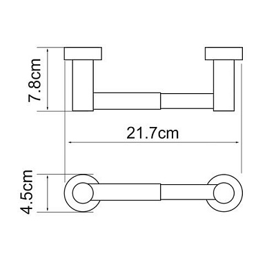 Держатель для туалетной бумаги WasserKRAFT Donau K-9422