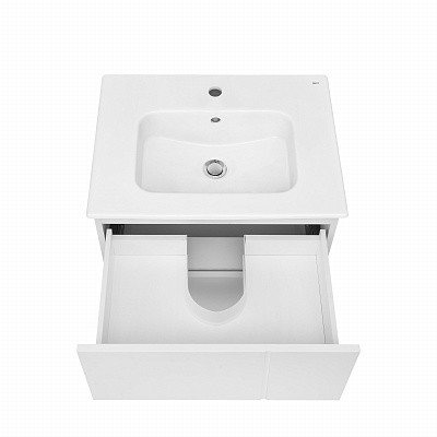 Тумба с раковиной Roca Luna 60 2 ящика ZRU9307764, белый