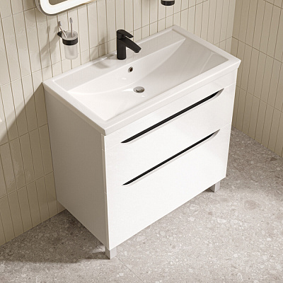 Тумба с умывальником напольная 80см Iddis Ray, RAY80WFi95K (ум-к 4078000i28)