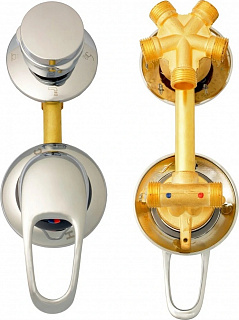 Смеситель для душевой кабины Erlit 2121025011 на 5 режимов (120 мм в сборе на резьбе)