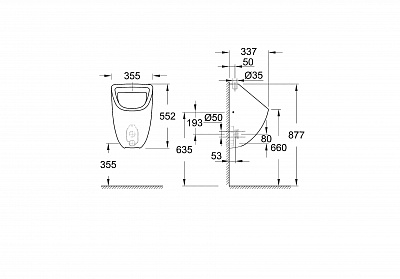 Писсуар Grohe Bau Ceramic 39439000