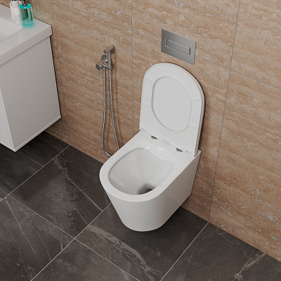 Унитаз подвесной безободковый D&K Venice DT1026016