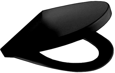 Сиденье Roca Victoria Nord микролифт черное Black Edition ZRU9000103 петли хром