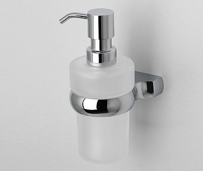 Дозатор для жидкого мыла стеклянный 200мл WasserKRAFT Berkel K-6899 хром