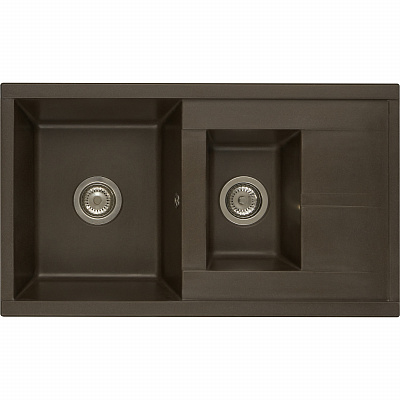 Мойка для кухни из литого мрамора Aquaton Делия 87 кофе 1A716232DE280