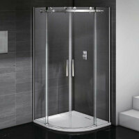Душевое ограждение 100х100 BAS Galaxy R-100-C-B, ГЛ00017, четверть круга