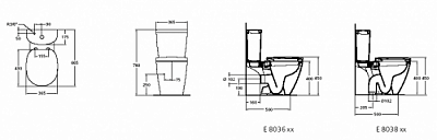 Ideal Standard Connect куб унитаз+стульчак микролифт (Е803601-71