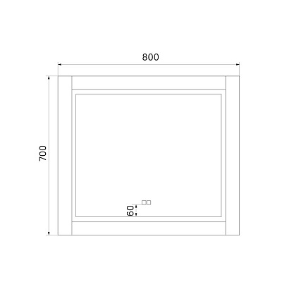 Зеркало с подсветкой IDDIS Oxford ЗЛП110 80 см