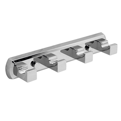 WK Dill  Кронштейн настенный 4 крючка  К-3974 хром