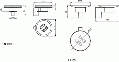 Id.Standard Connect мыльница керамическая с держателем хром N1390AA