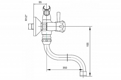 Смеситель для ванной SMART ЭкоМикс SM083503AA