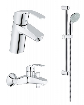 Комплект 3в1 д/ванны GROHE EUROSMART 123570 (душ.лифт 27 853000 + ванна33 300002 + тюльп.33 265002)