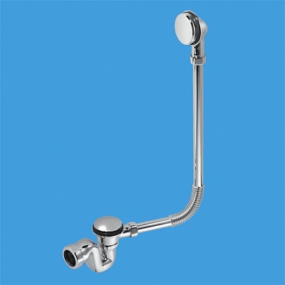 Сифон для ванны McALPINE BRASSTRAP-50-CP (кнопка)