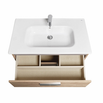 Тумба под раковину Roca Victoria 80 орех 2 ящика A857470517