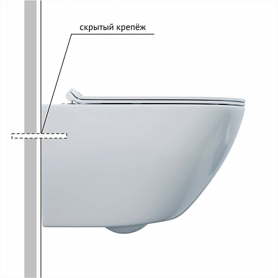 Унитаз подвесной Berges Puma Rimless 082126
