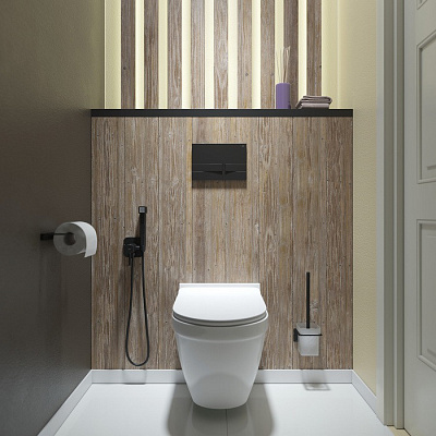 Клавиша смыва универсальная IDDIS Unifix UNI06MBi77, чёрный