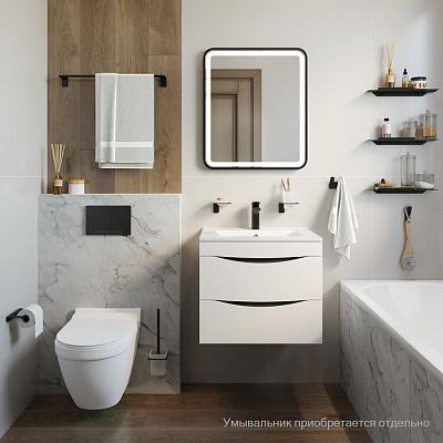 Тумба подвесная Iddis Cloud CLO80W0i95 80 см, белая. Подходит умывальник: 0138000i28