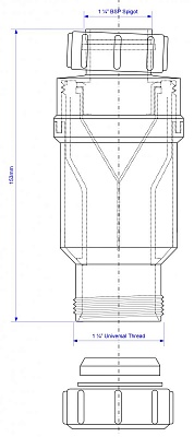 Сифон McAlpine MRNRV32 1 1/4