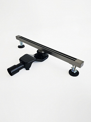 Душевой трап 60 см Wonzon & Woghand, темный графит ww-65406t-gm
