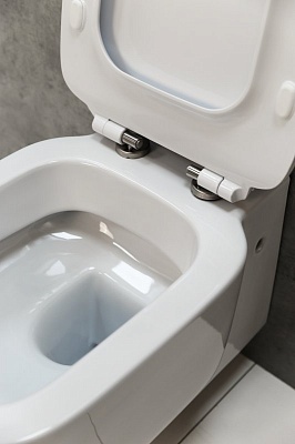 Сиденье быстросъемное дюропласт soft close металлическое крепление Belbagno VASO  BB127SC