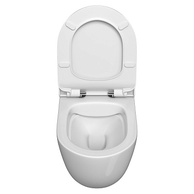 Инсталляция с унитазом VitrA Mia Round 9873B003-7205 комплект 3 в 1 с сиденьем микролифт безободковый