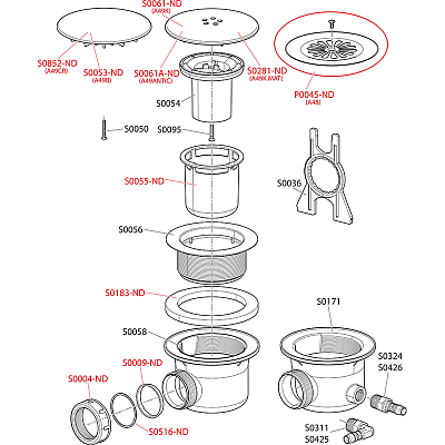 Сифон для поддона Alcaplast A49K d116 хром