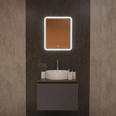Зеркало с подсветкой 50х60 Silver MirrorsСтив LED-00002884