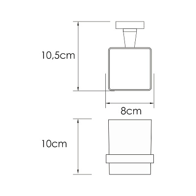 Подстаканник одинарный Rhin WasserKRAFT K-8728 никель