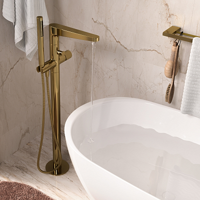 Напольный смеситель для ванны WasserKRAFT Sauer 7121 9063525