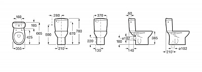 Бачок Roca Victoria 34139Z000