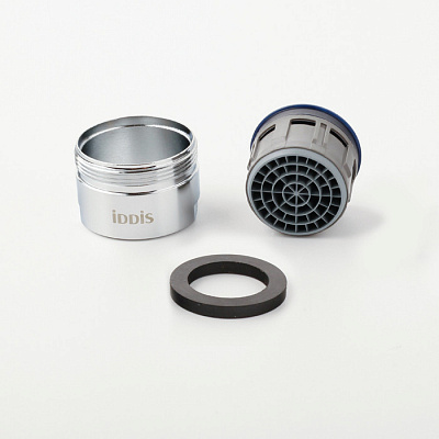 996S28B1SM Аэратор для смесителя в комплекте с гайкой, силикон, M28, наружная резьба,