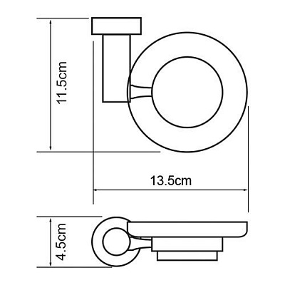 Мыльница стеклянная WasserKRAFT Donau K-9429