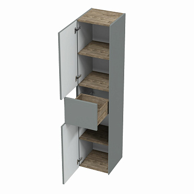 Пенал подвесной MIRSANT Ultra 34 серый матовый УТ000066701