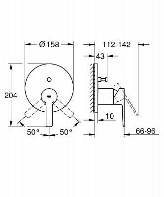 Смеситель для ванны Grohe Lineare New 24064001