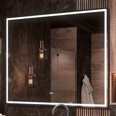 Зеркало в ванную 120х100 Roberta Luxe 1200 на взмах VIGO 296